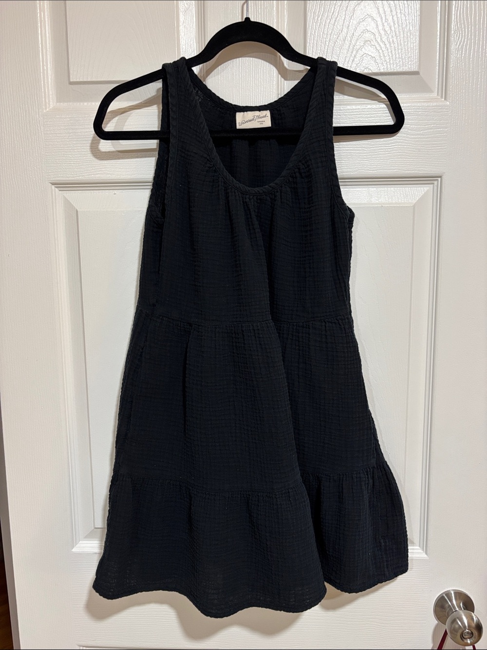 Target Universal Thread Black Tiered Sleeveless Gauze Dress Size XS